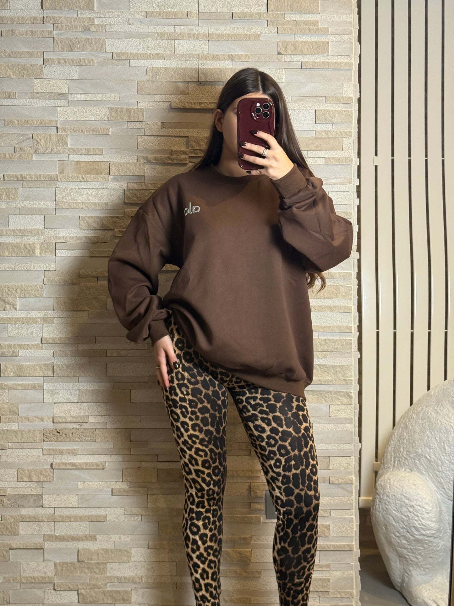 Leggings leopardato