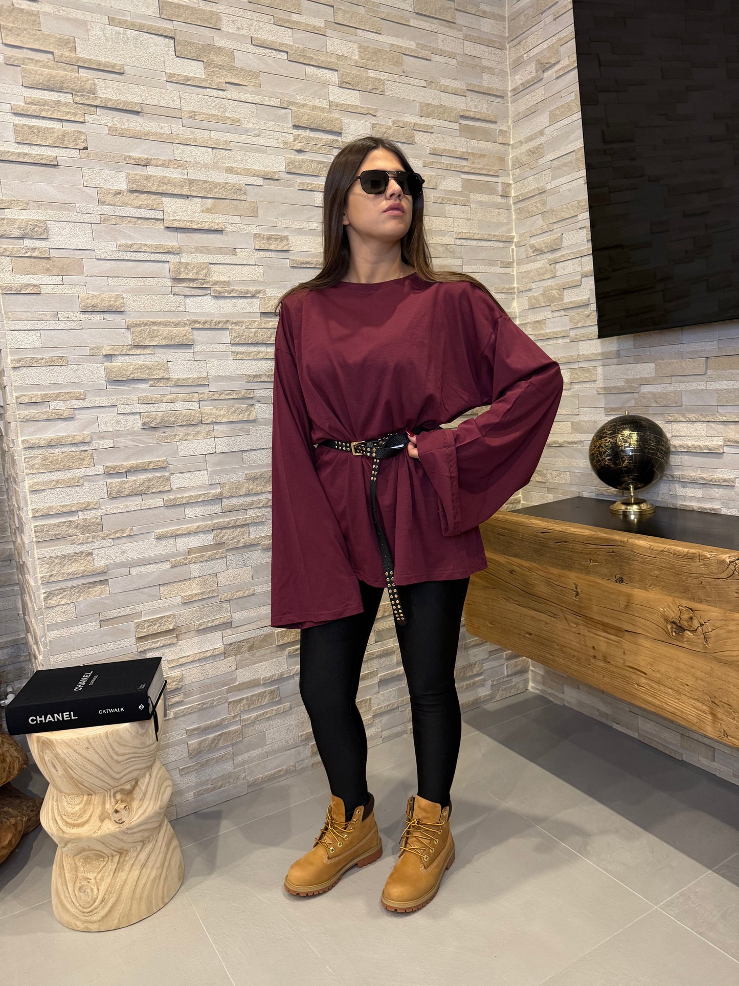 Maglia over con spallina