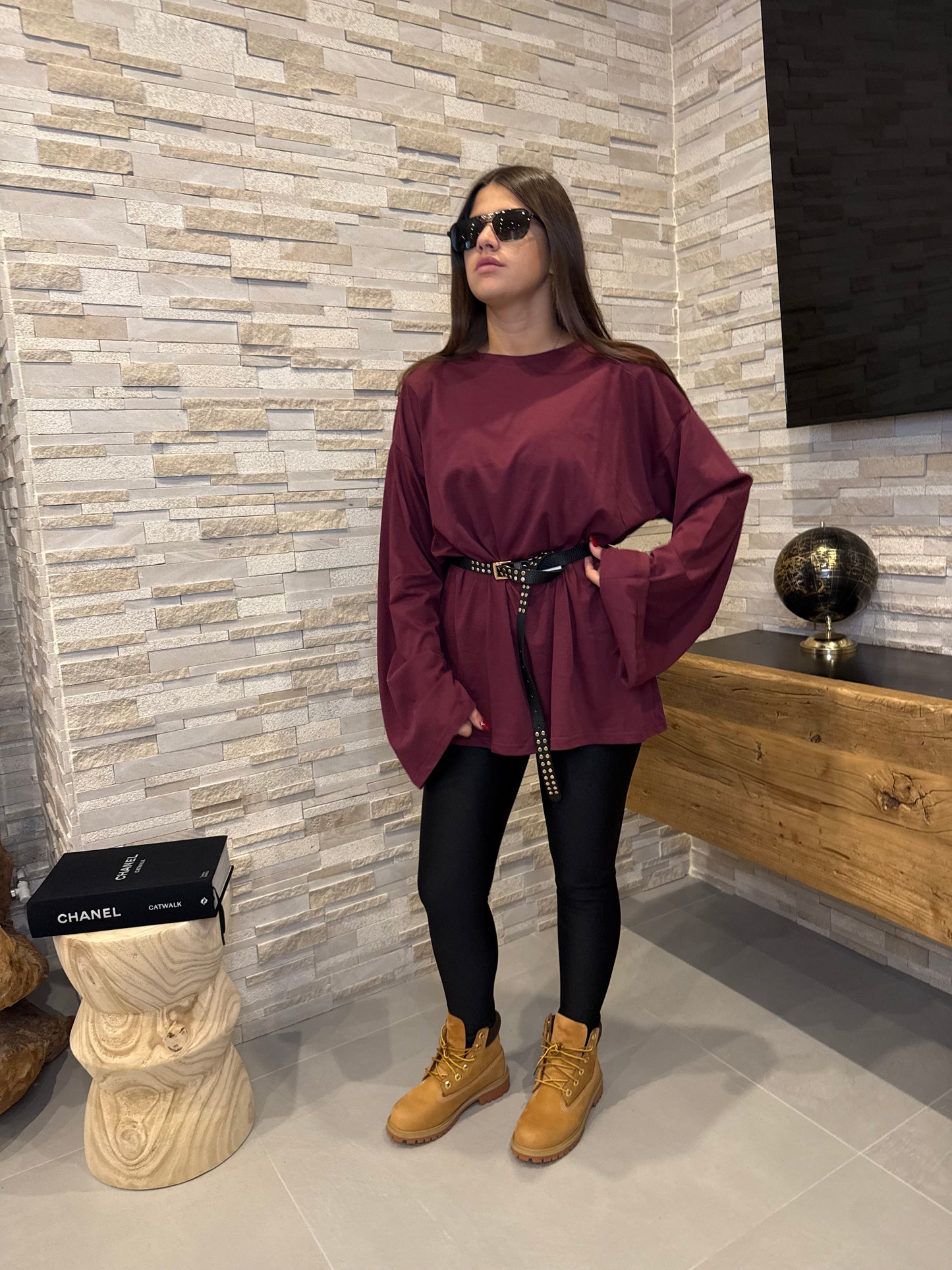 Maglia over con spallina