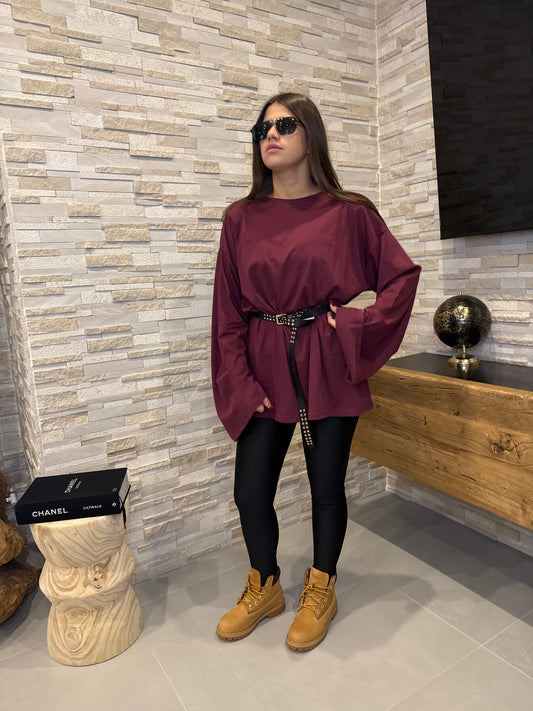 Maglia over con spallina