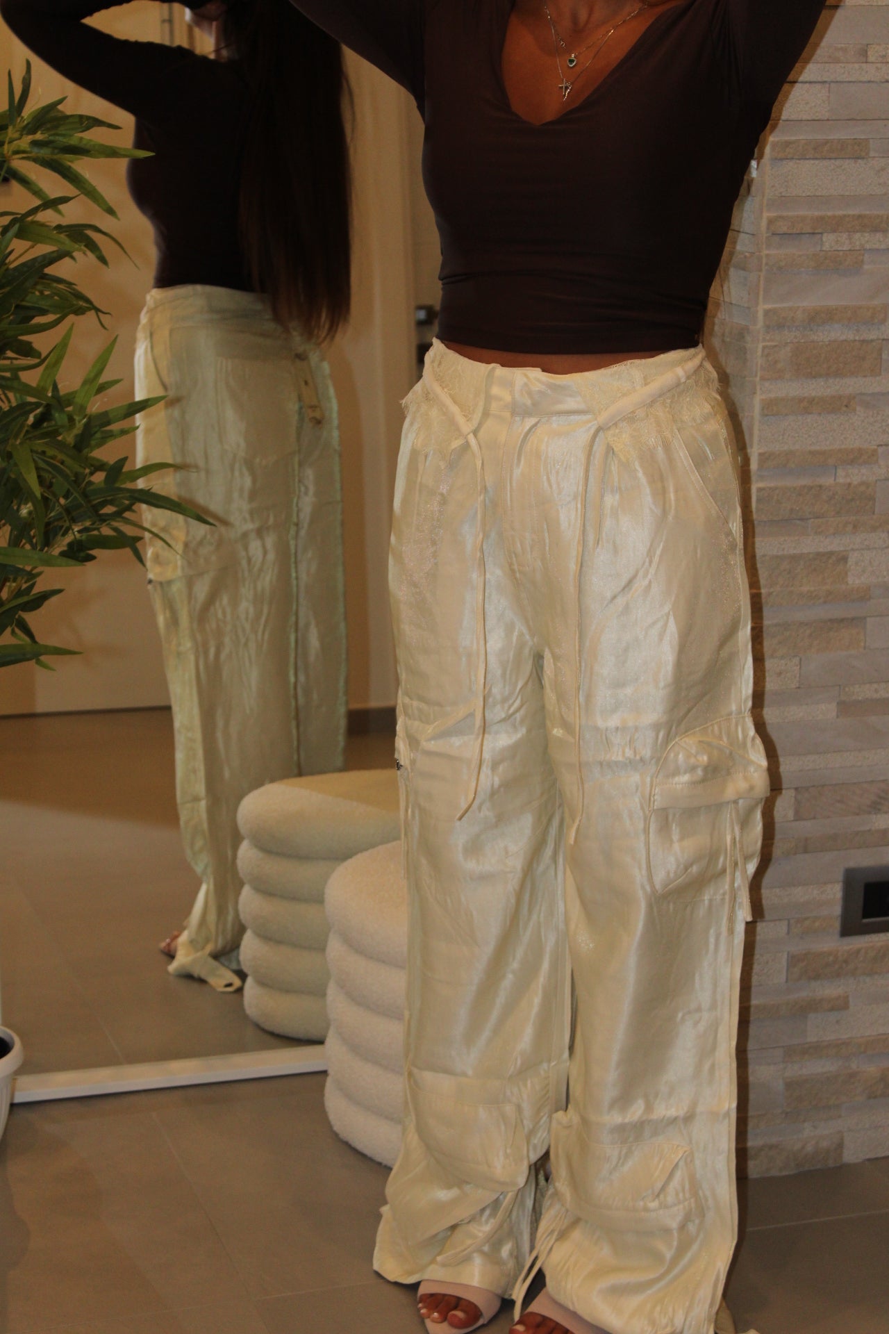 Pantalone cargo elegant