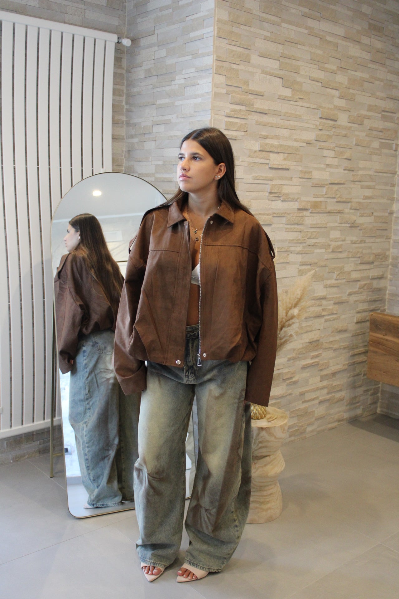 Bomber camoscio over