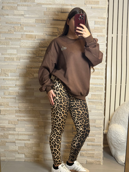 Leggings leopardato