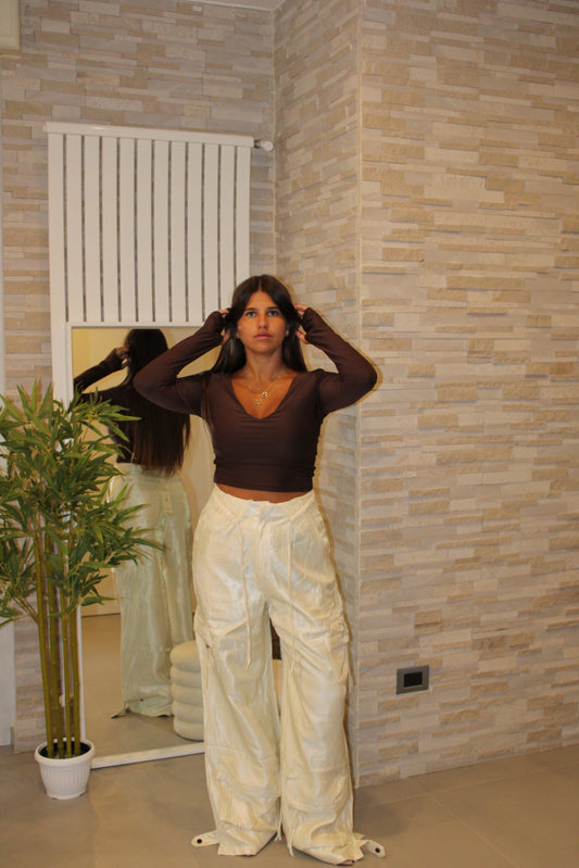 Pantalone cargo elegant