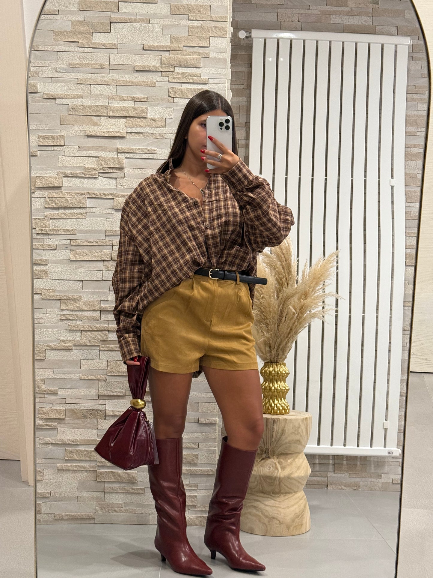 Pantaloncino camoscio